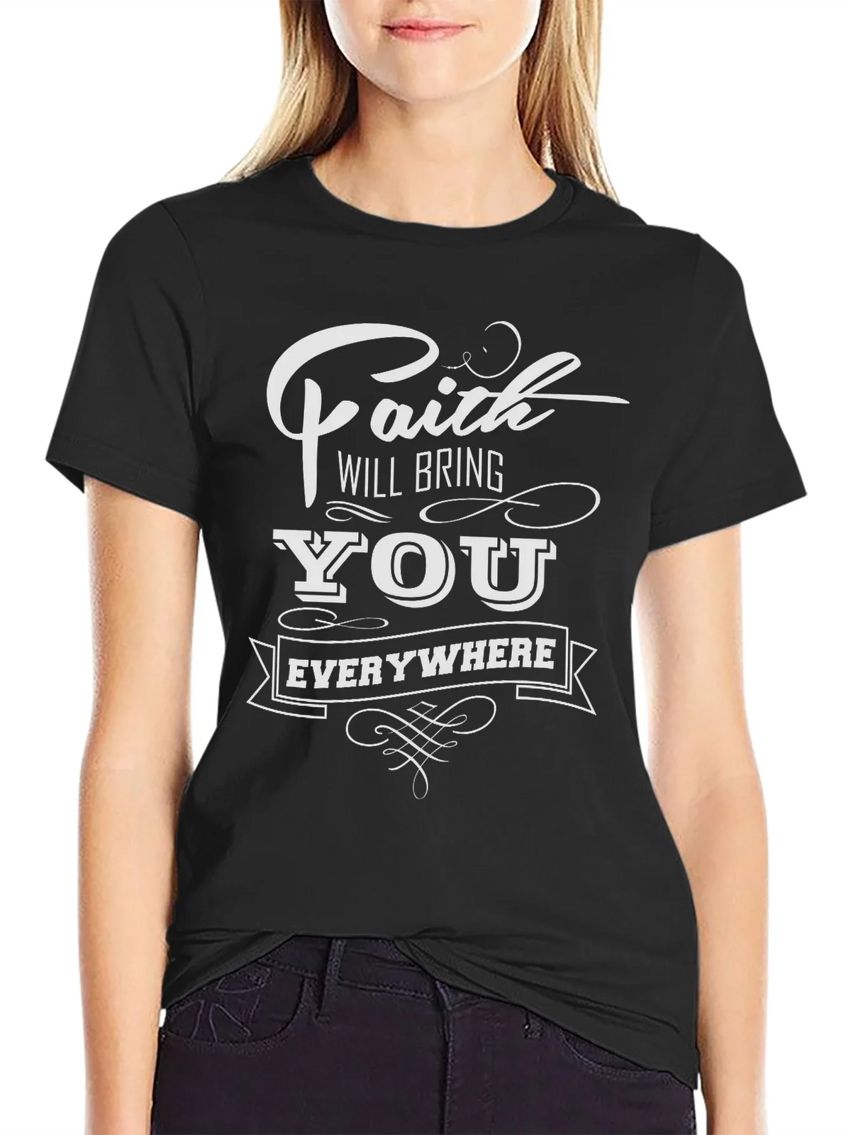 Faith Will Bring You Everywhere Graphic Tee product image 1