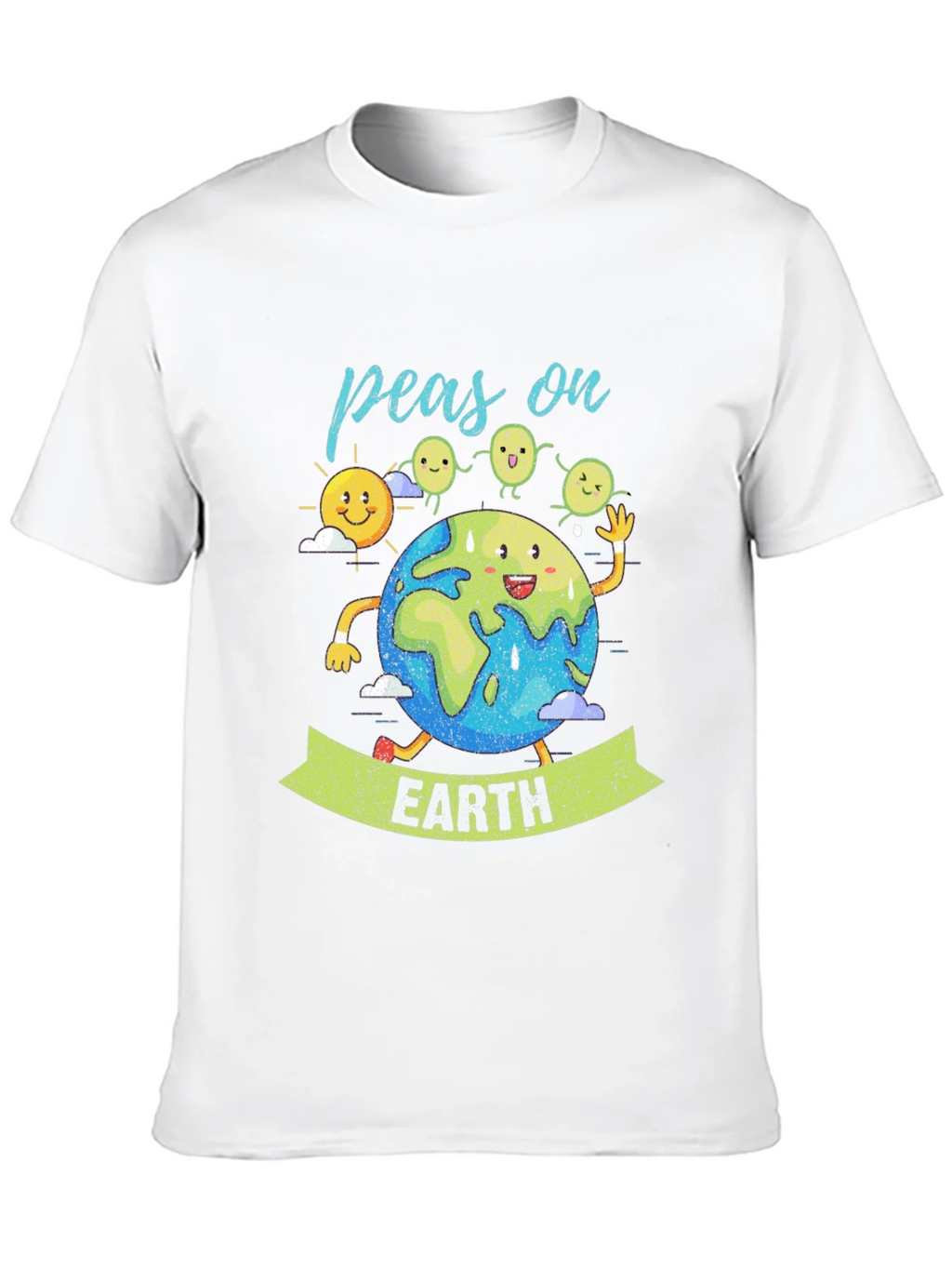 Peas on Earth Graphic T-Shirt - Eco-Friendly Design product image 4