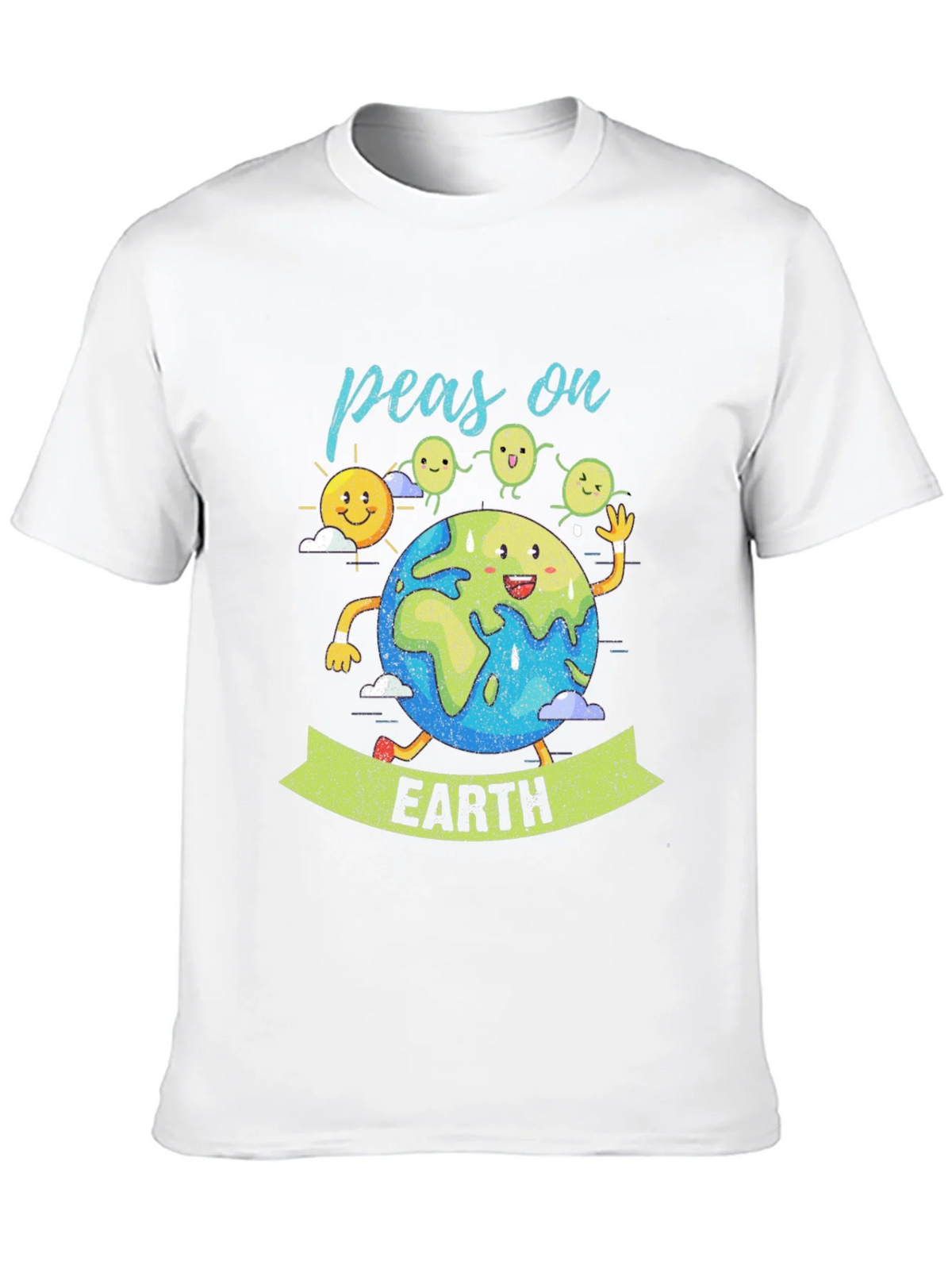 Peas on Earth Graphic T-Shirt - Eco-Friendly Design product image 4