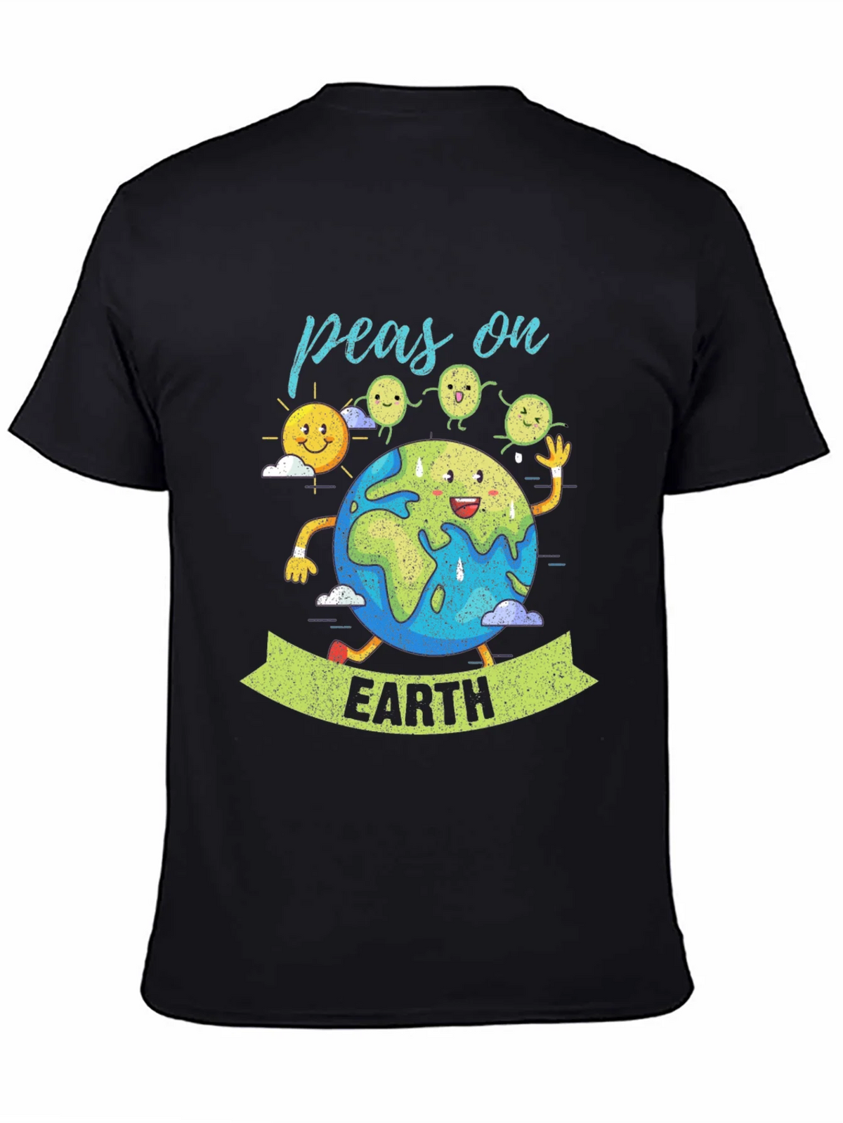 Peas on Earth Graphic T-Shirt - Eco-Friendly Design product image 3