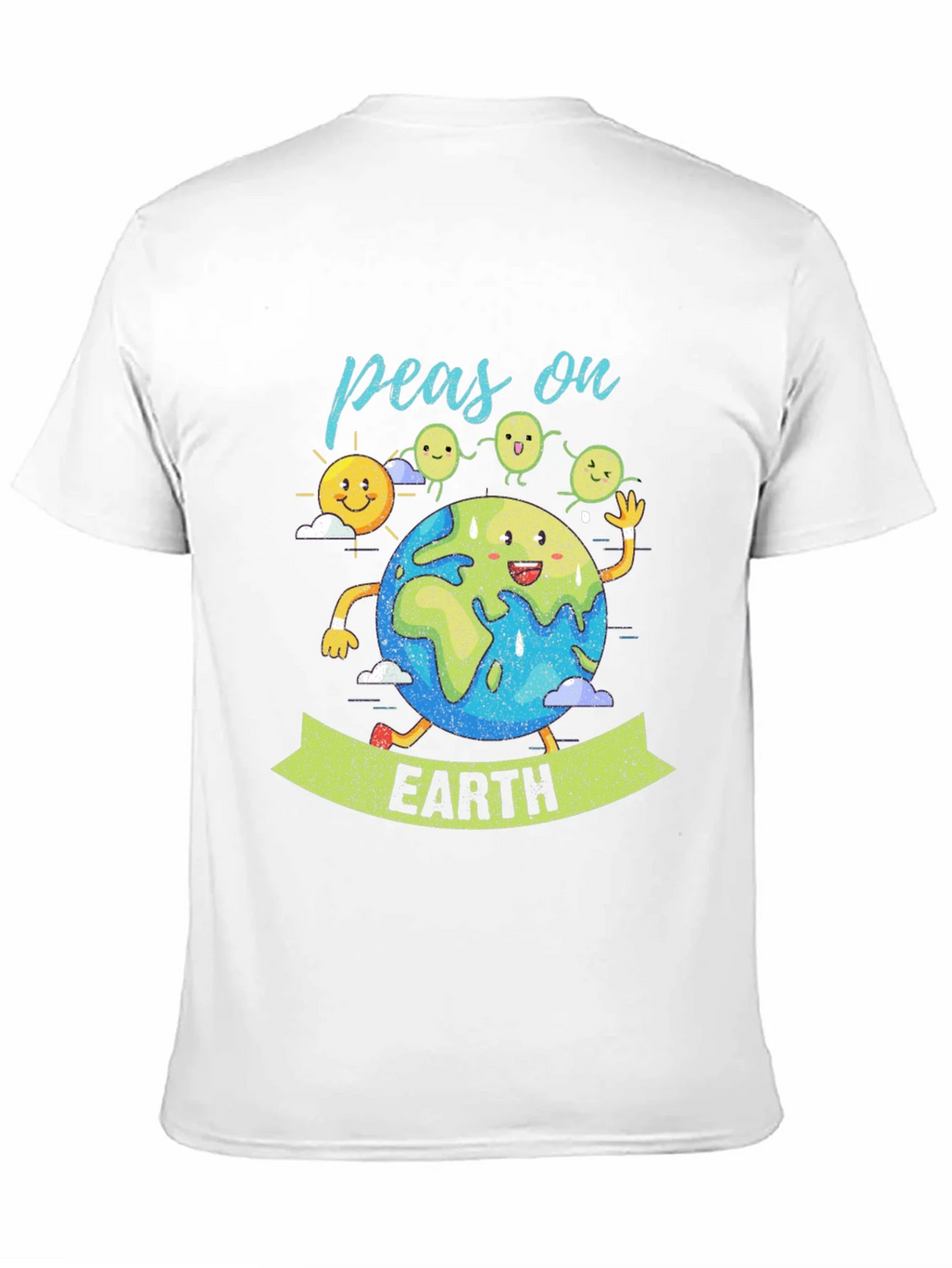 Peas on Earth Graphic T-Shirt - Eco-Friendly Design product image 5