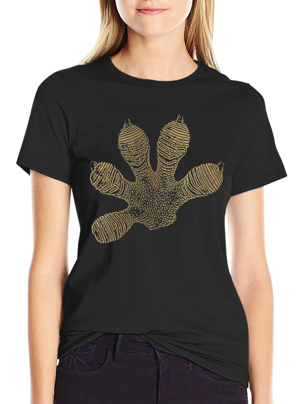 Gecko Footprint Graphic Tee - Black product image 2