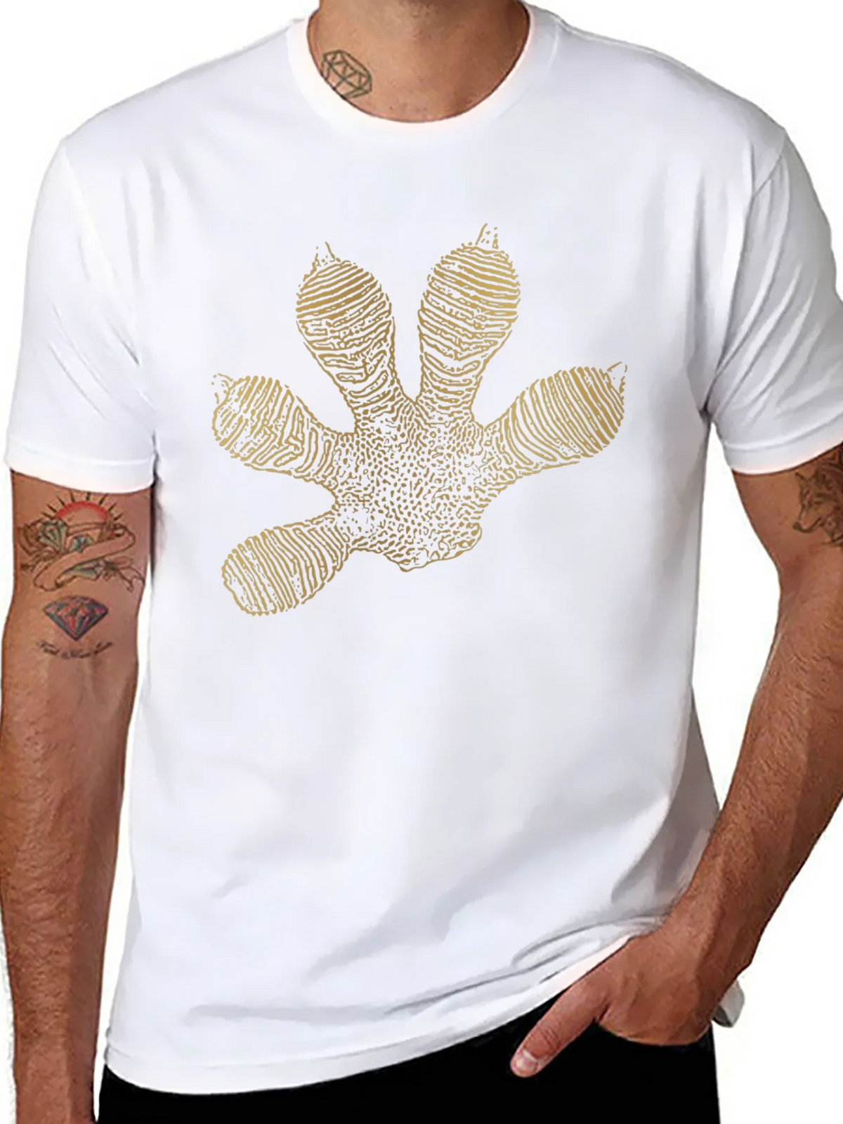 Gecko Footprint Graphic Tee - Black product image 7