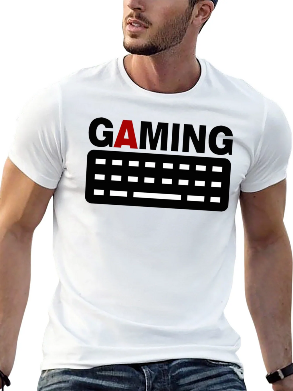 Gaming Keyboard Graphic Tee - Black product image 12