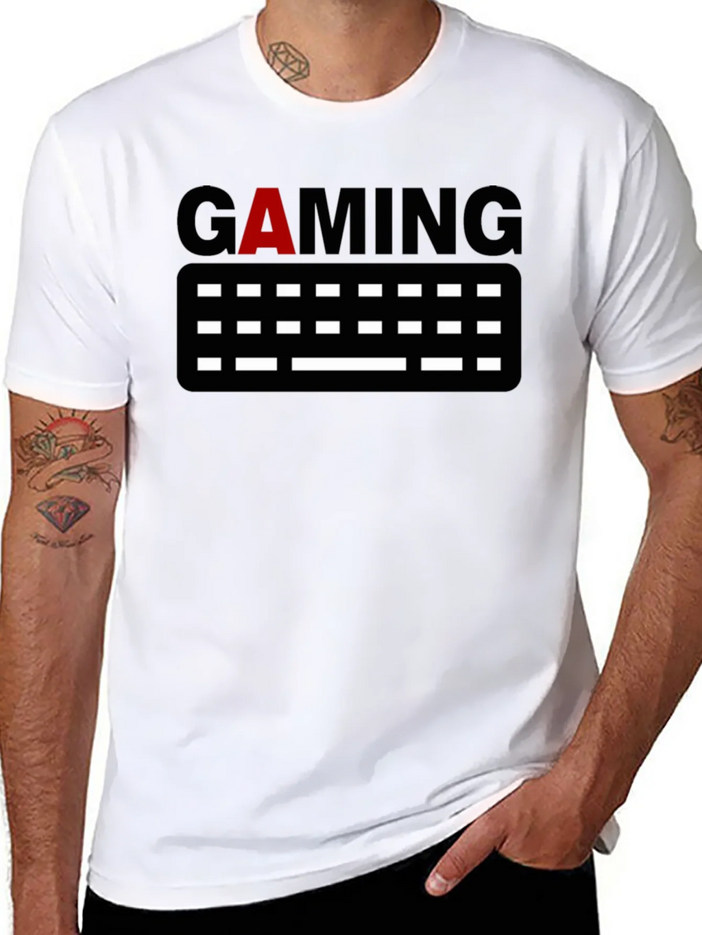 Gaming Keyboard Graphic Tee - Black product image 7