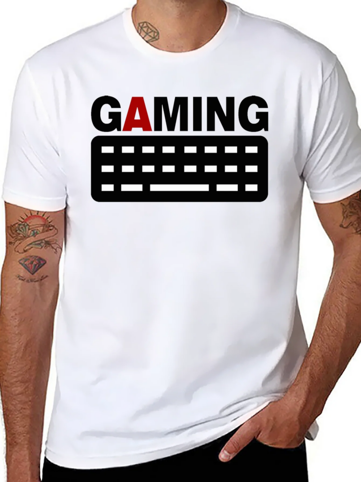 Gaming Keyboard Graphic Tee - Black product image 7