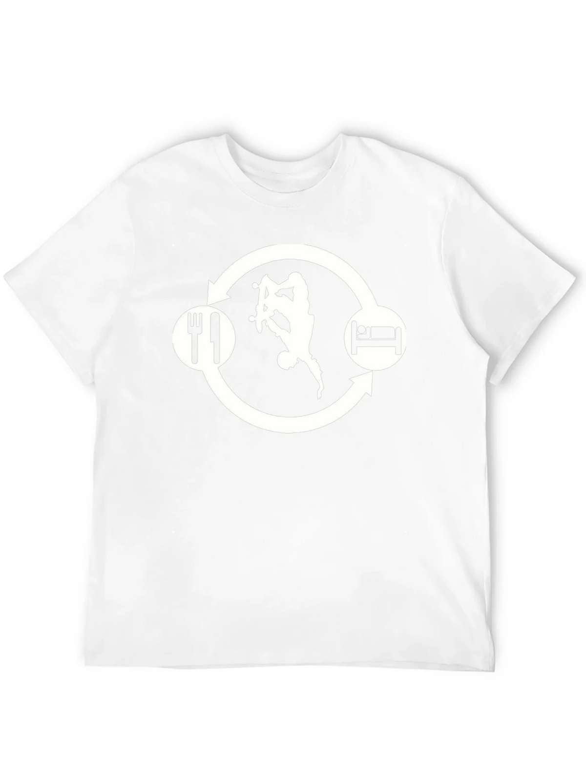 Skate Eat Sleep Repeat Black Graphic Tee product image 11