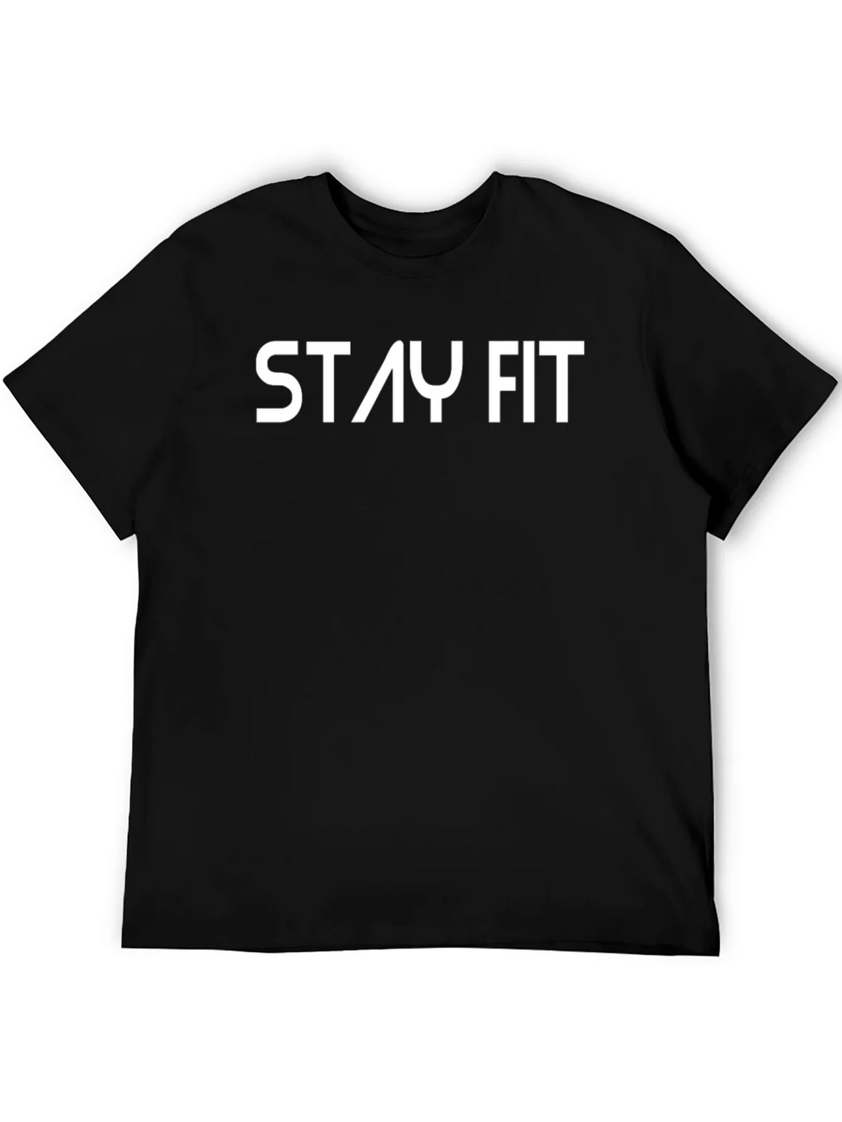 Stay Fit Black Graphic Tee product image 3