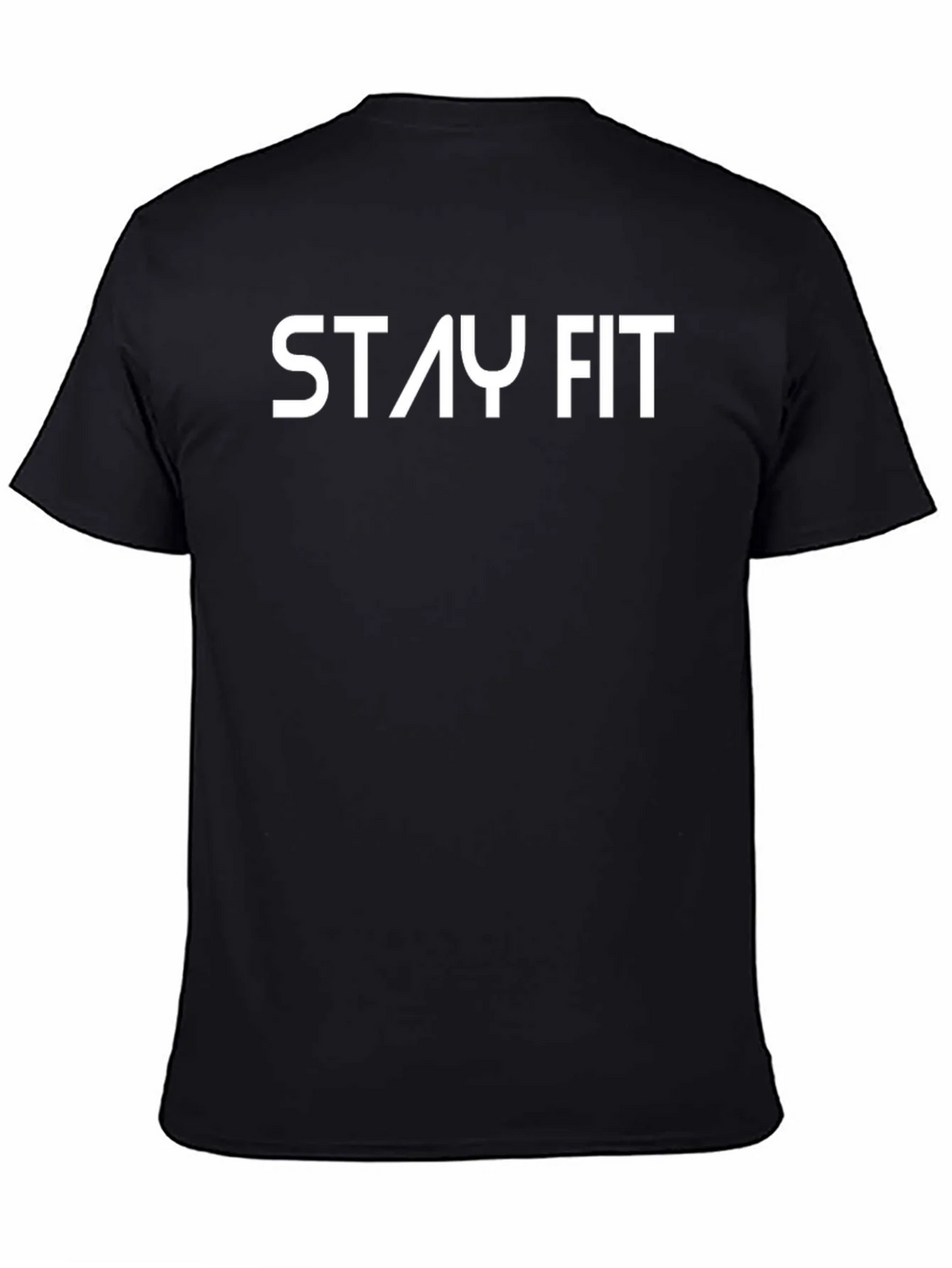 Stay Fit Black Graphic Tee product image 2