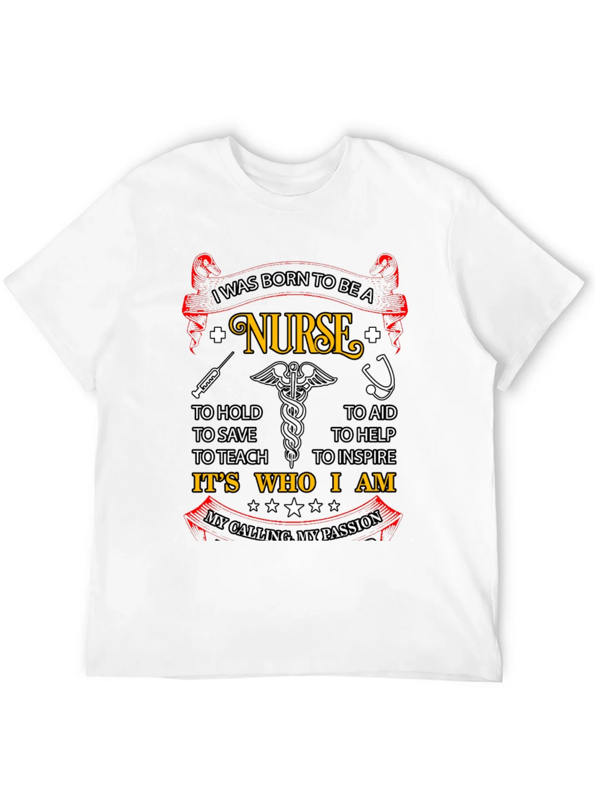 Born to be a Nurse Graphic T-Shirt product image 4