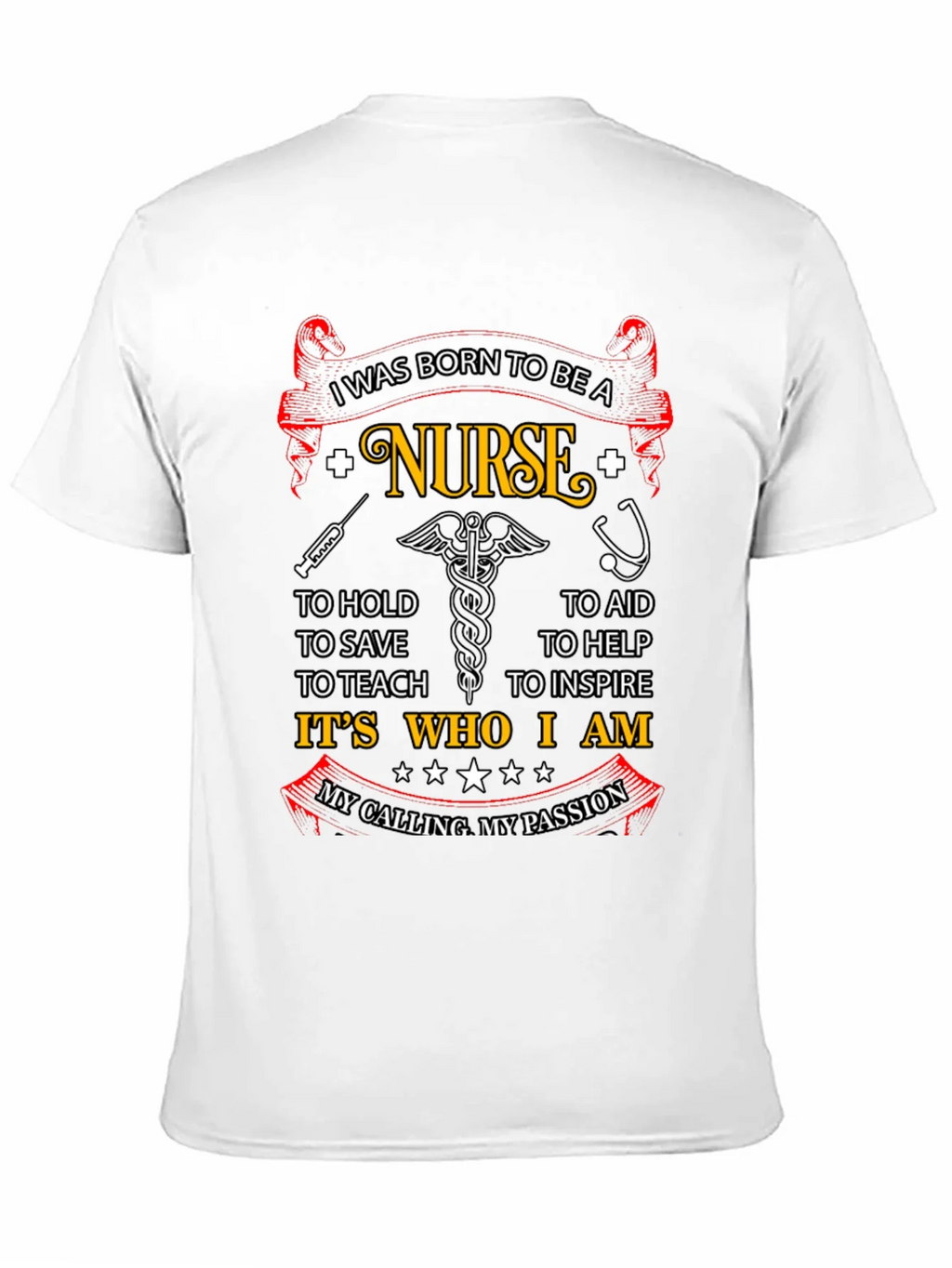 Born to be a Nurse Graphic T-Shirt product image 3