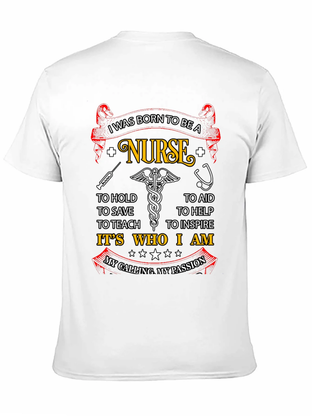 Born to be a Nurse Graphic T-Shirt product image 3