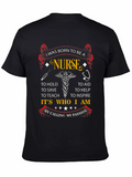 Born to be a Nurse Graphic T-Shirt product image 1
