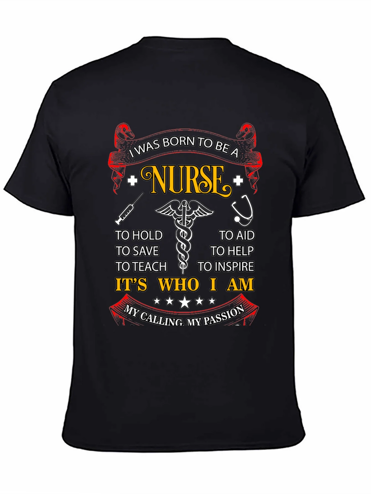 Born to be a Nurse Graphic T-Shirt product image 1