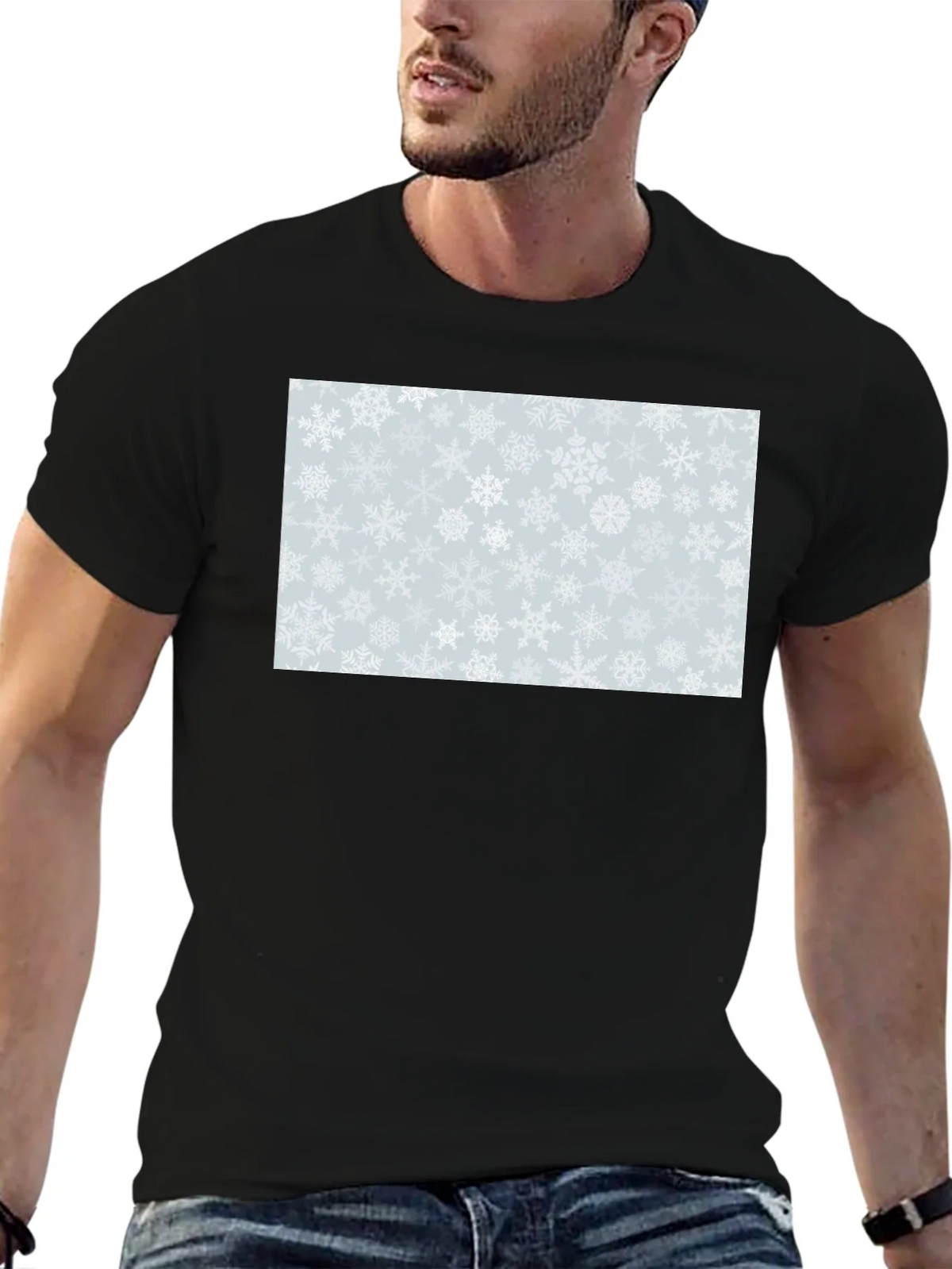 Snowflake Pattern T-Shirt product image 6