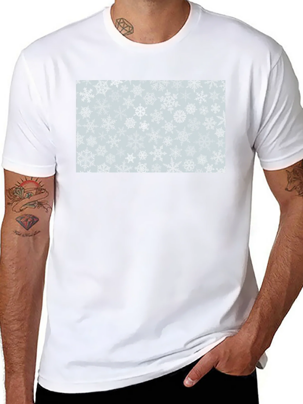 Snowflake Pattern T-Shirt product image 7