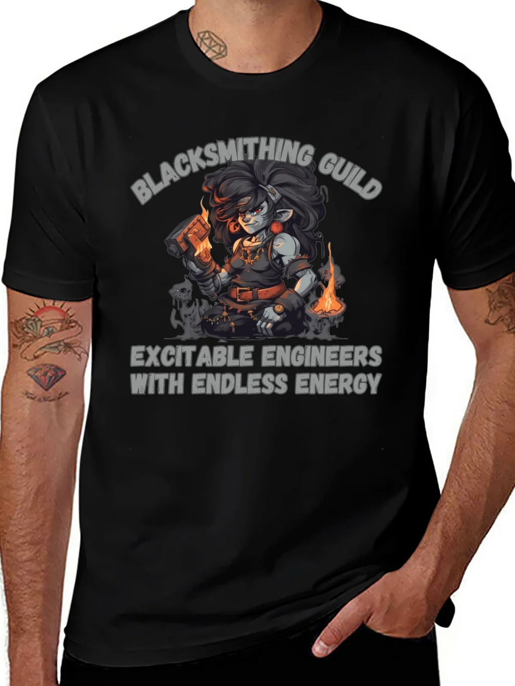 Blacksmithing Guild T-Shirt - Exciteable Engineers Tee product image 1