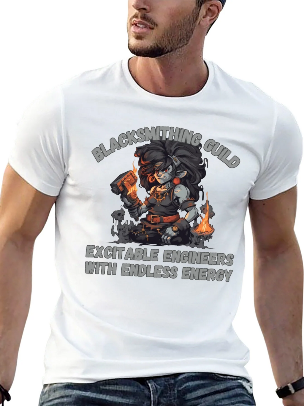 Blacksmithing Guild T-Shirt - Exciteable Engineers Tee product image 12