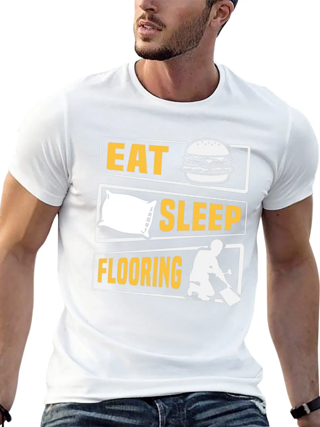 Eat Sleep Flooring T-Shirt Funny Job Tee product image 12