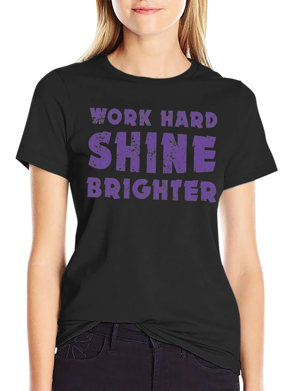 Work Hard Shine Brighter Graphic T-Shirt product image 1