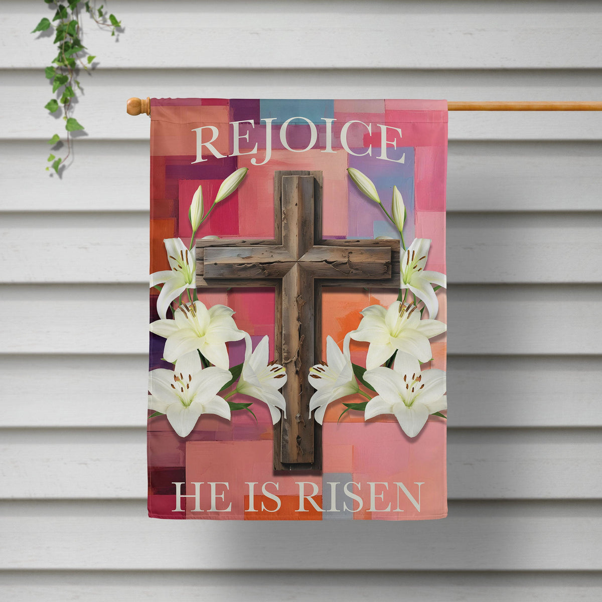 Rejoice Printed House Flag