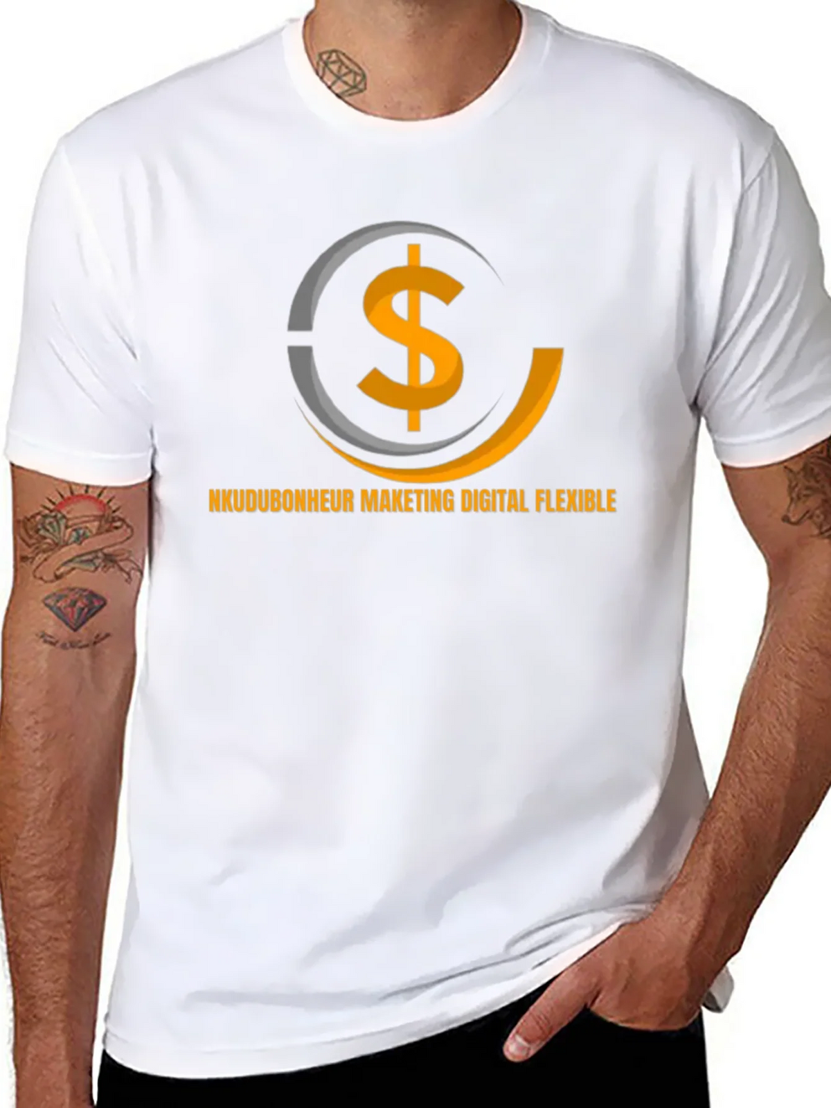 Digital Marketing Flexible Black T-Shirt product image 2