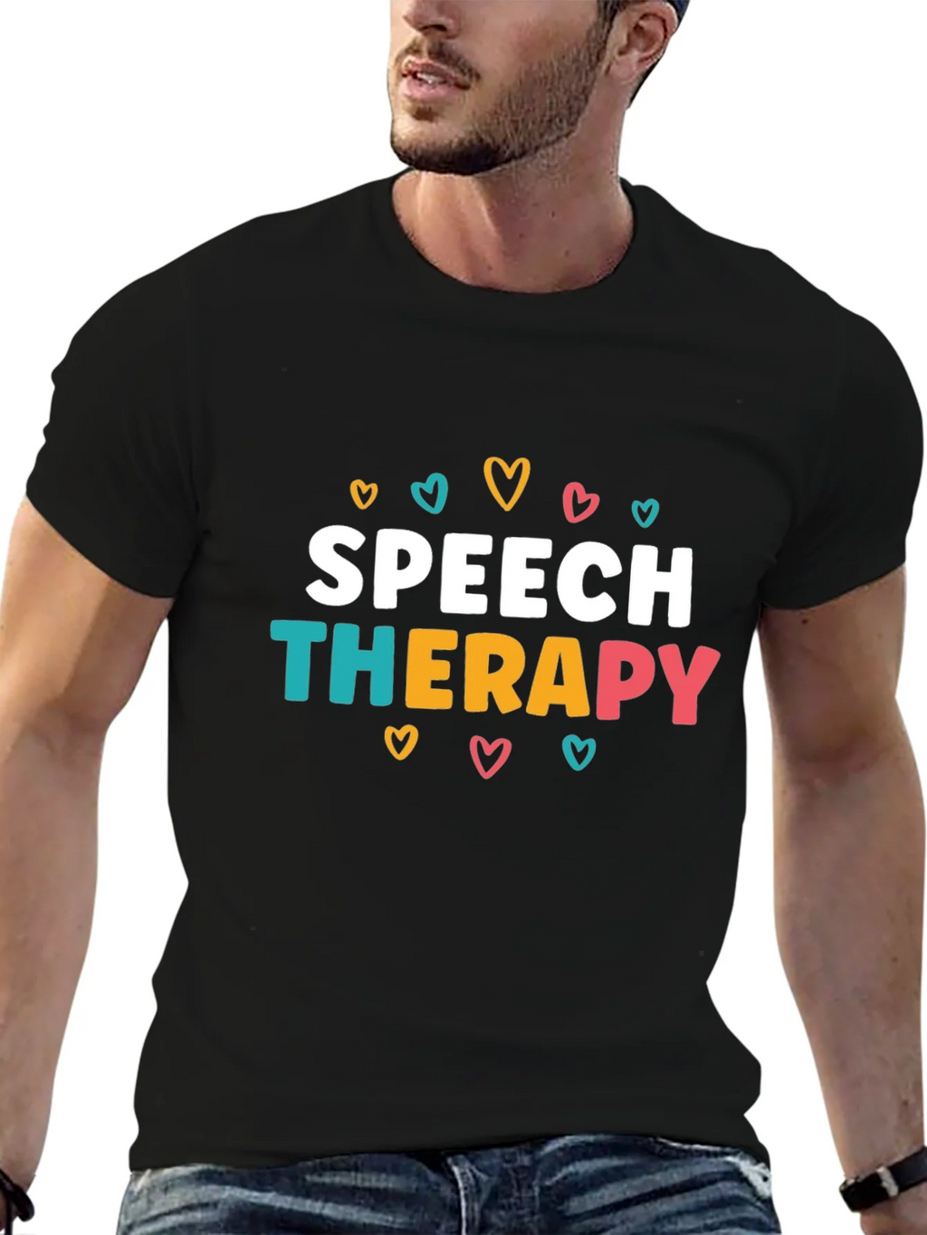 Speech Therapy Heart Graphic T-Shirt product image 6
