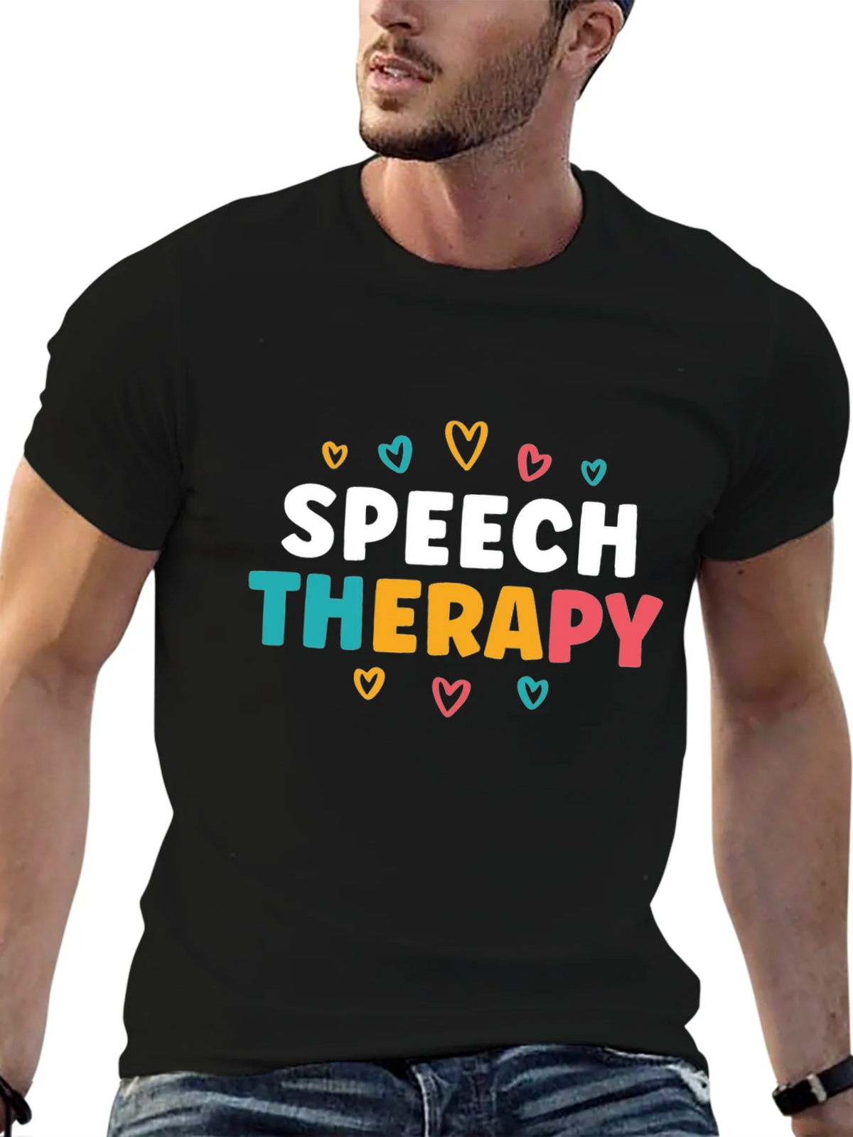 Speech Therapy Heart Graphic T-Shirt product image 6