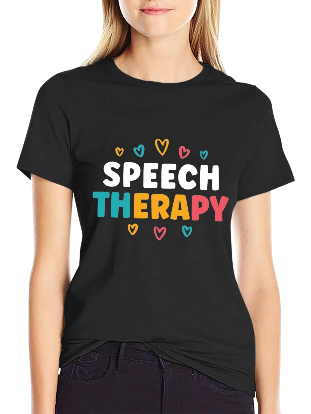 Speech Therapy Heart Graphic T-Shirt product image 2