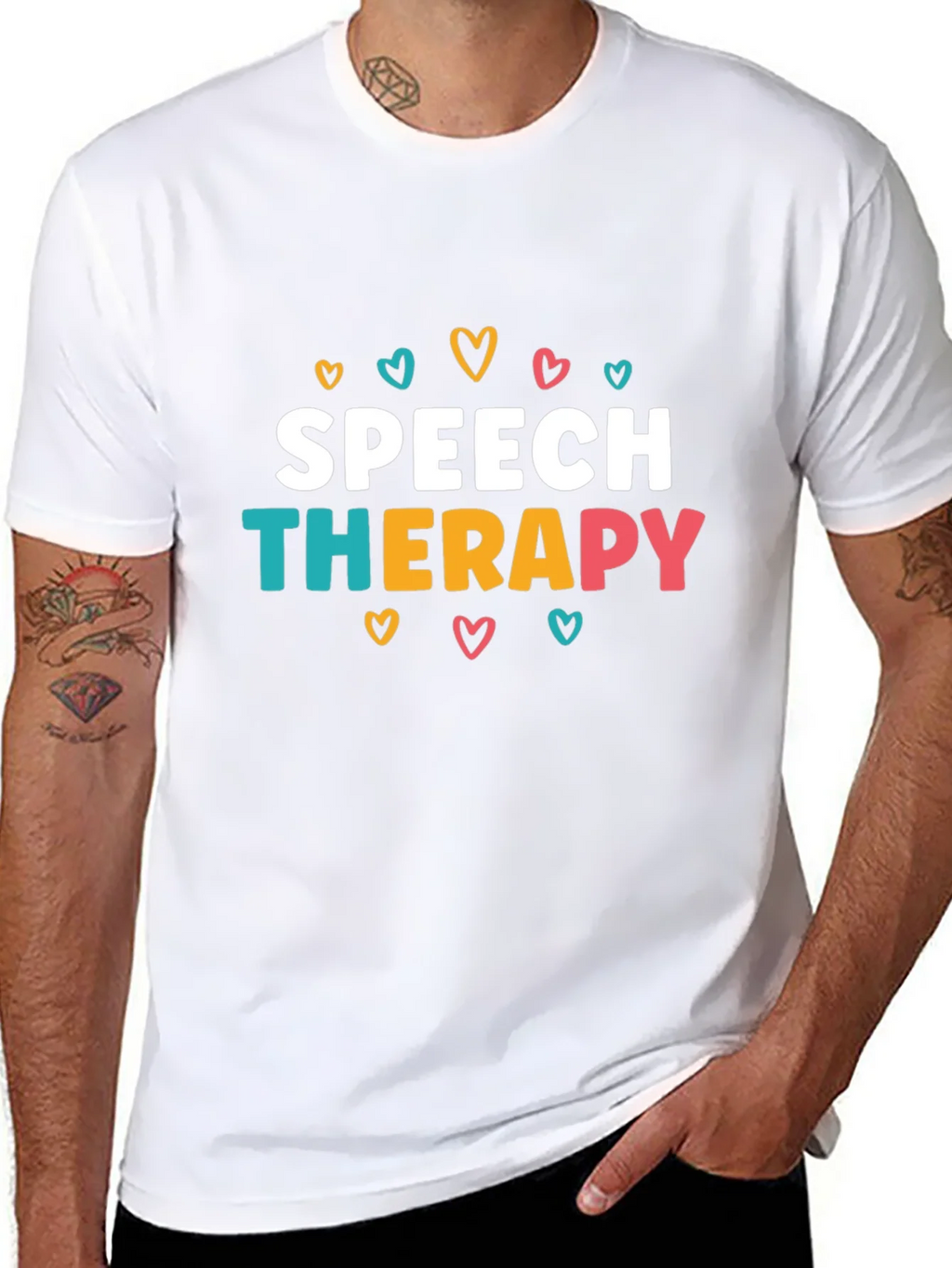 Speech Therapy Heart Graphic T-Shirt product image 7