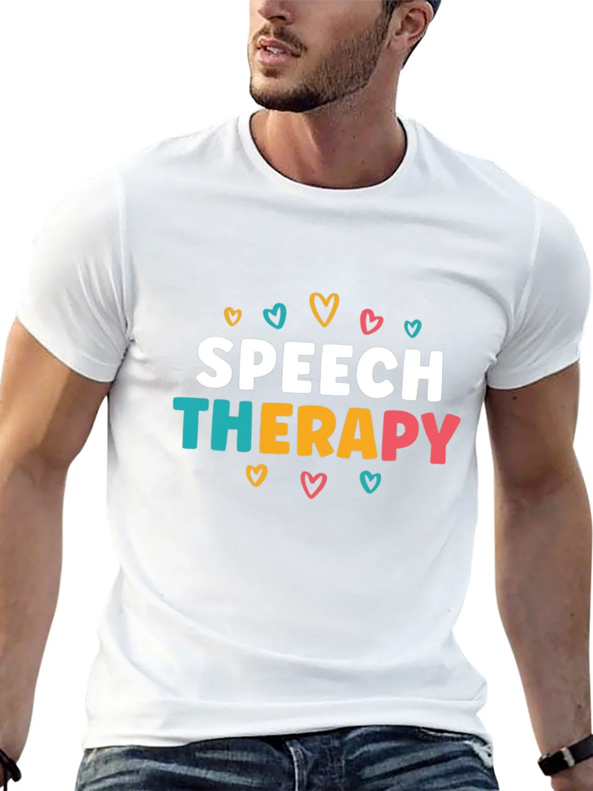 Speech Therapy Heart Graphic T-Shirt product image 12