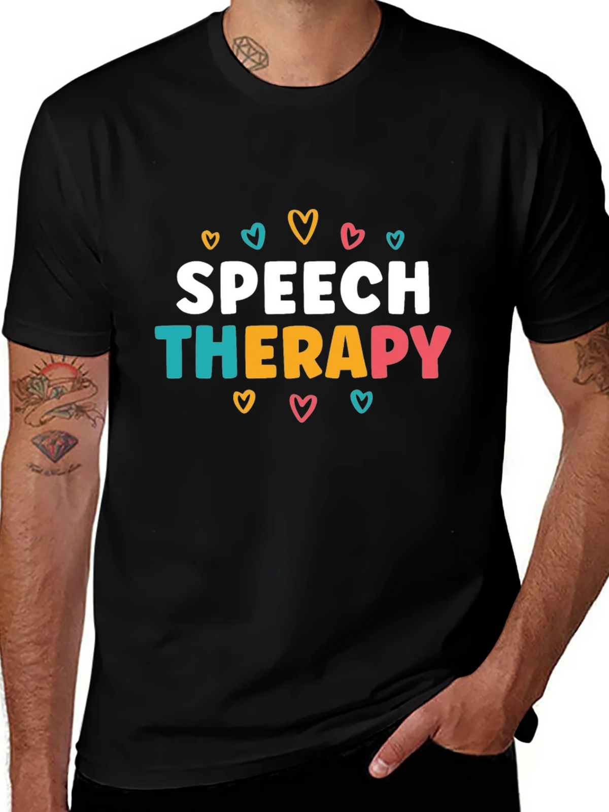 Speech Therapy Heart Graphic T-Shirt product image 1