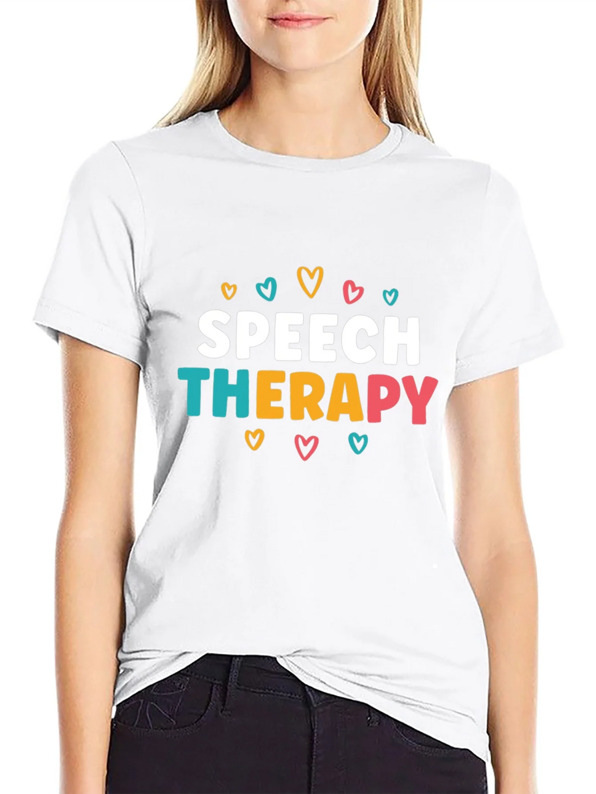 Speech Therapy Heart Graphic T-Shirt product image 8