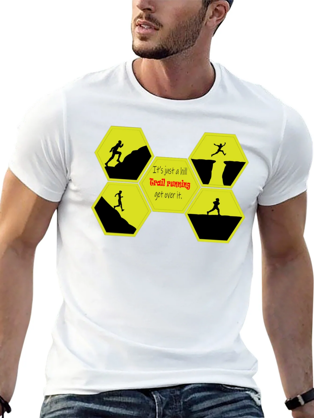 Trail Running Graphic T-Shirt - Conquer Hills! product image 12