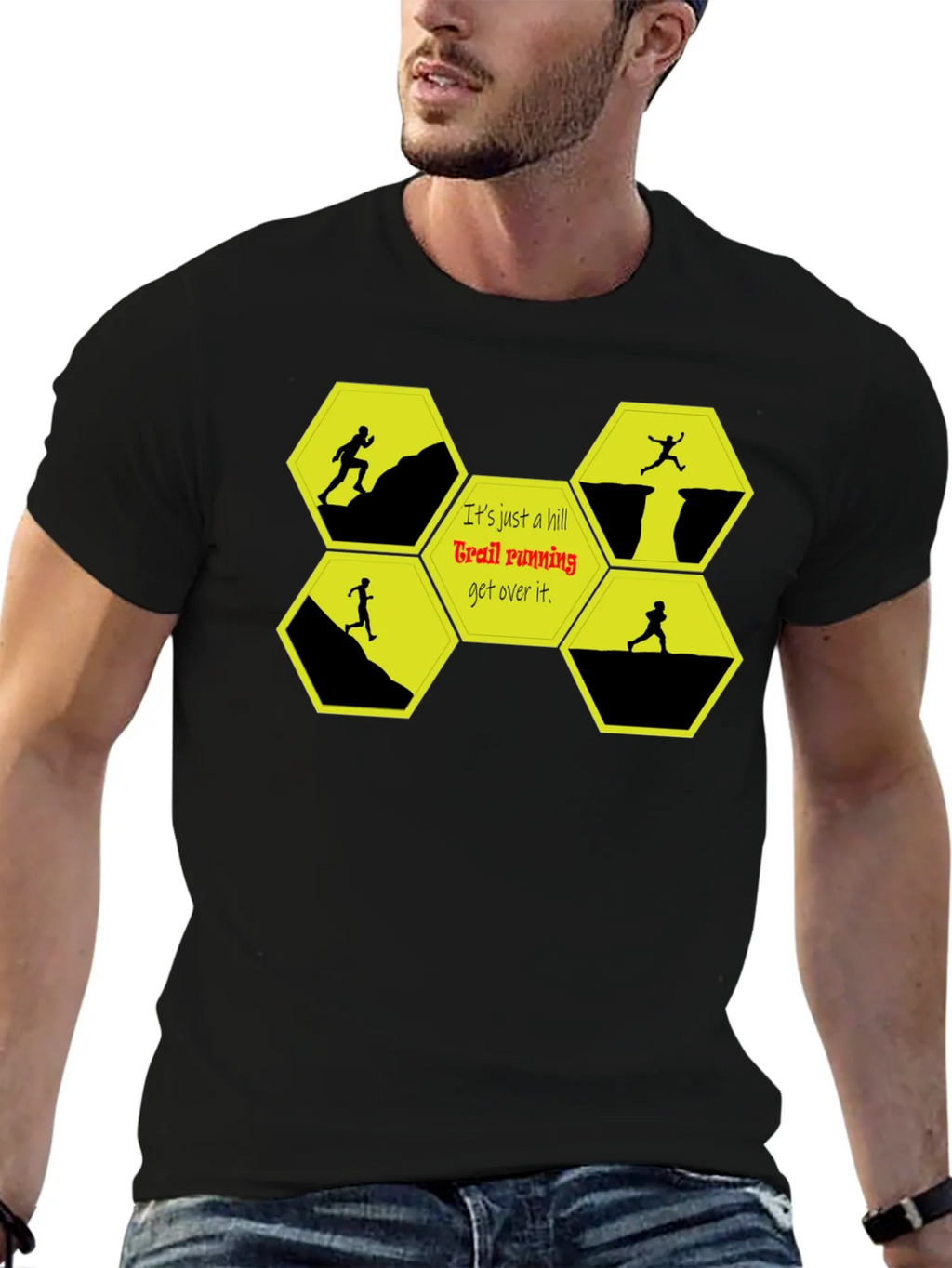 Trail Running Graphic T-Shirt - Conquer Hills! product image 6