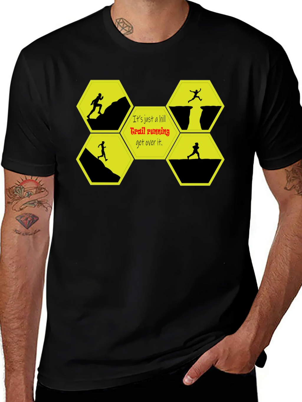 Trail Running Graphic T-Shirt - Conquer Hills! product image 1