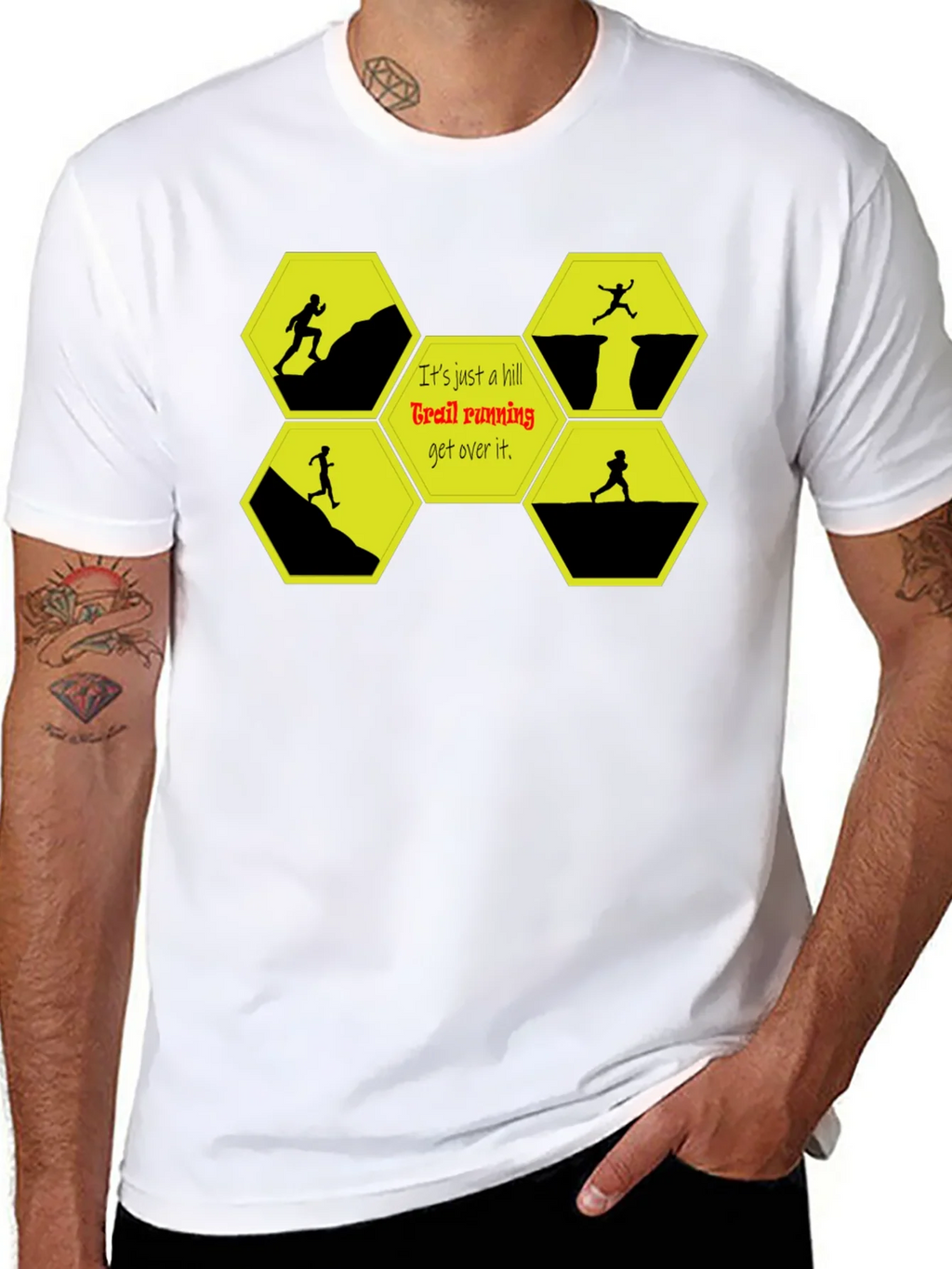 Trail Running Graphic T-Shirt - Conquer Hills! product image 7