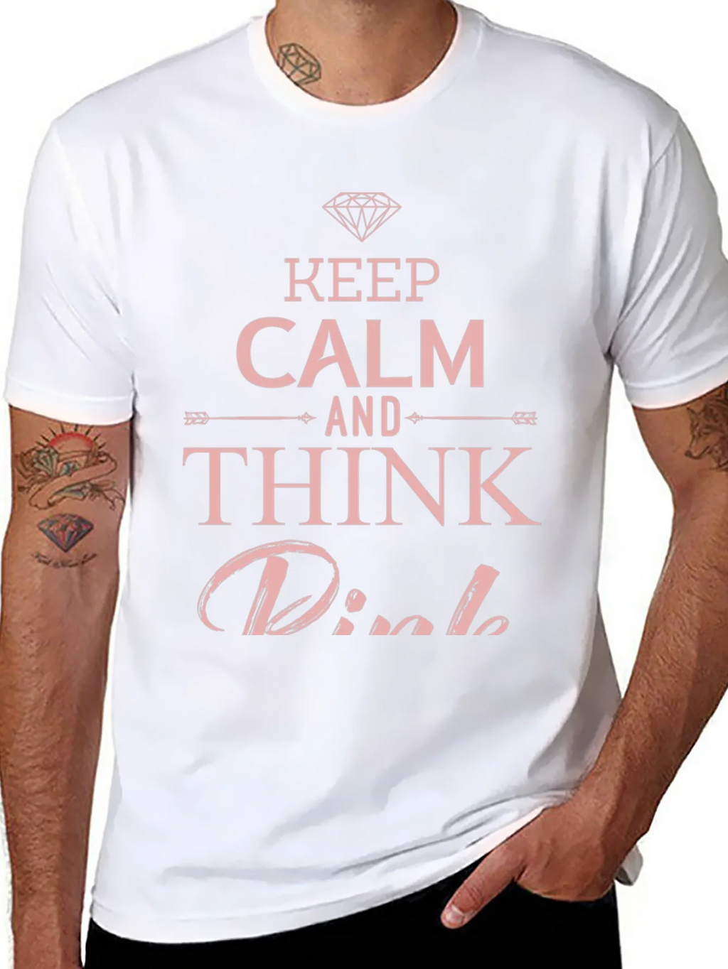 Keep Calm Think Pink T-Shirt product image 1