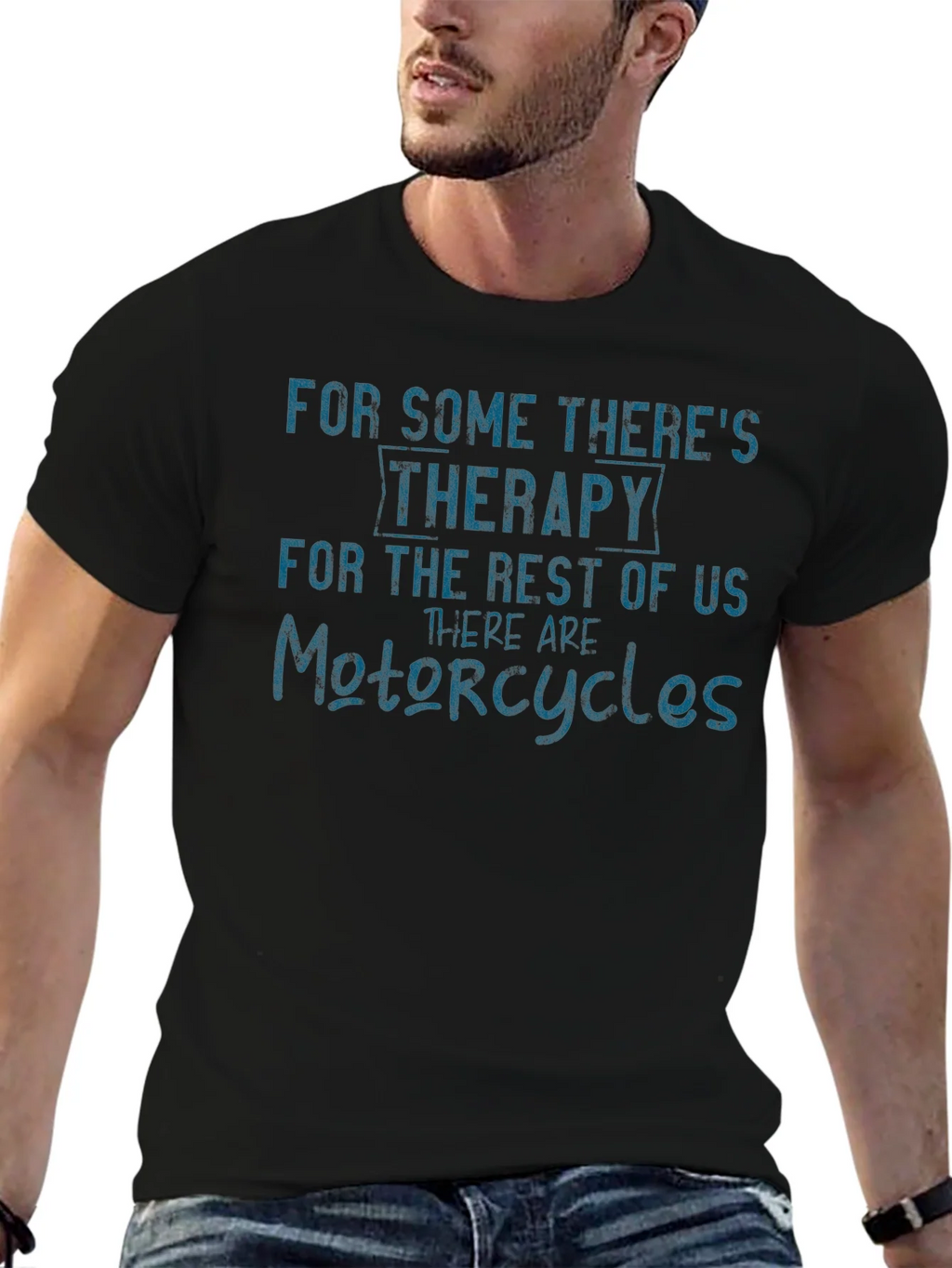 Motorcycle Therapy Graphic T-Shirt product image 6
