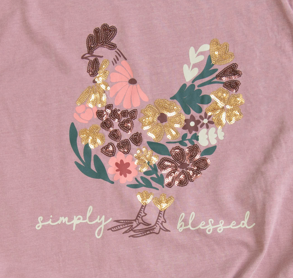 Embellished Simply Blessed Sequin Tee product image 3