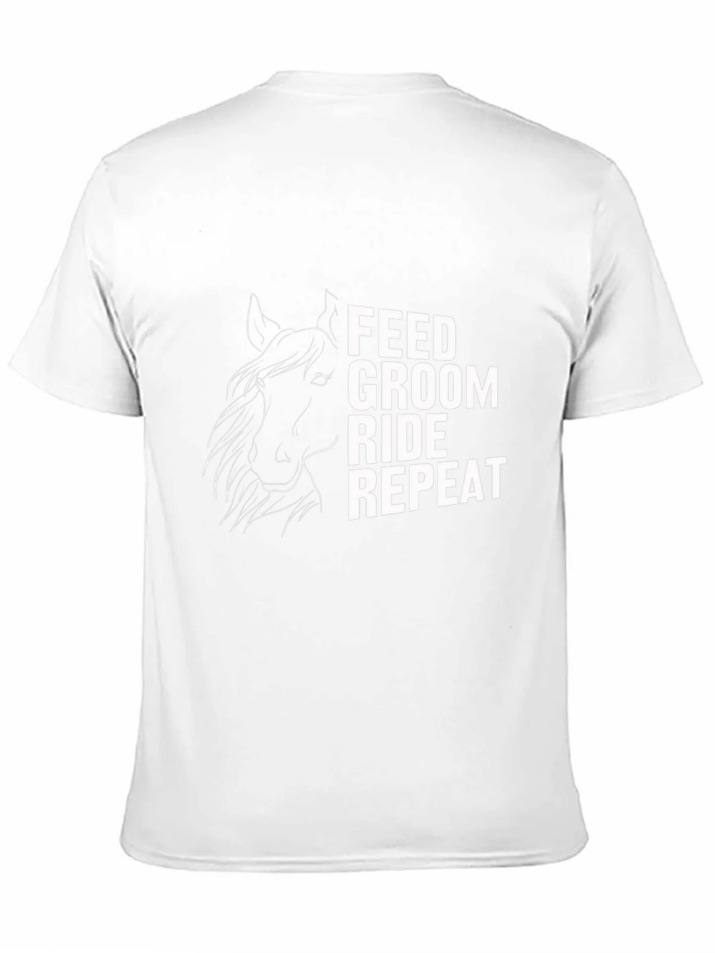 Feed Groom Ride Repeat T-Shirt - Horse Lover Tee product image 10