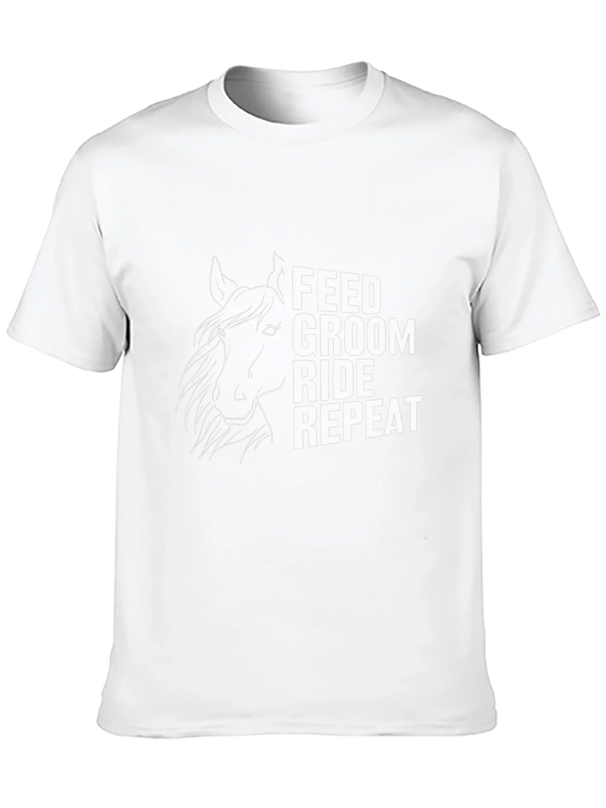 Feed Groom Ride Repeat T-Shirt - Horse Lover Tee product image 9