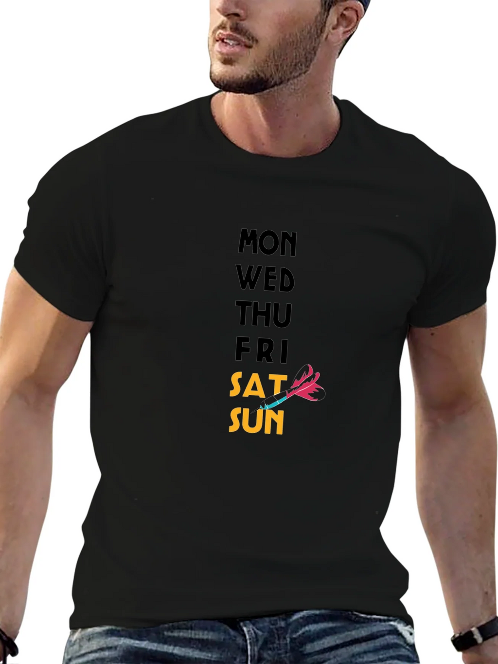 Days of the Week T-Shirt - Dart Graphic product image 5