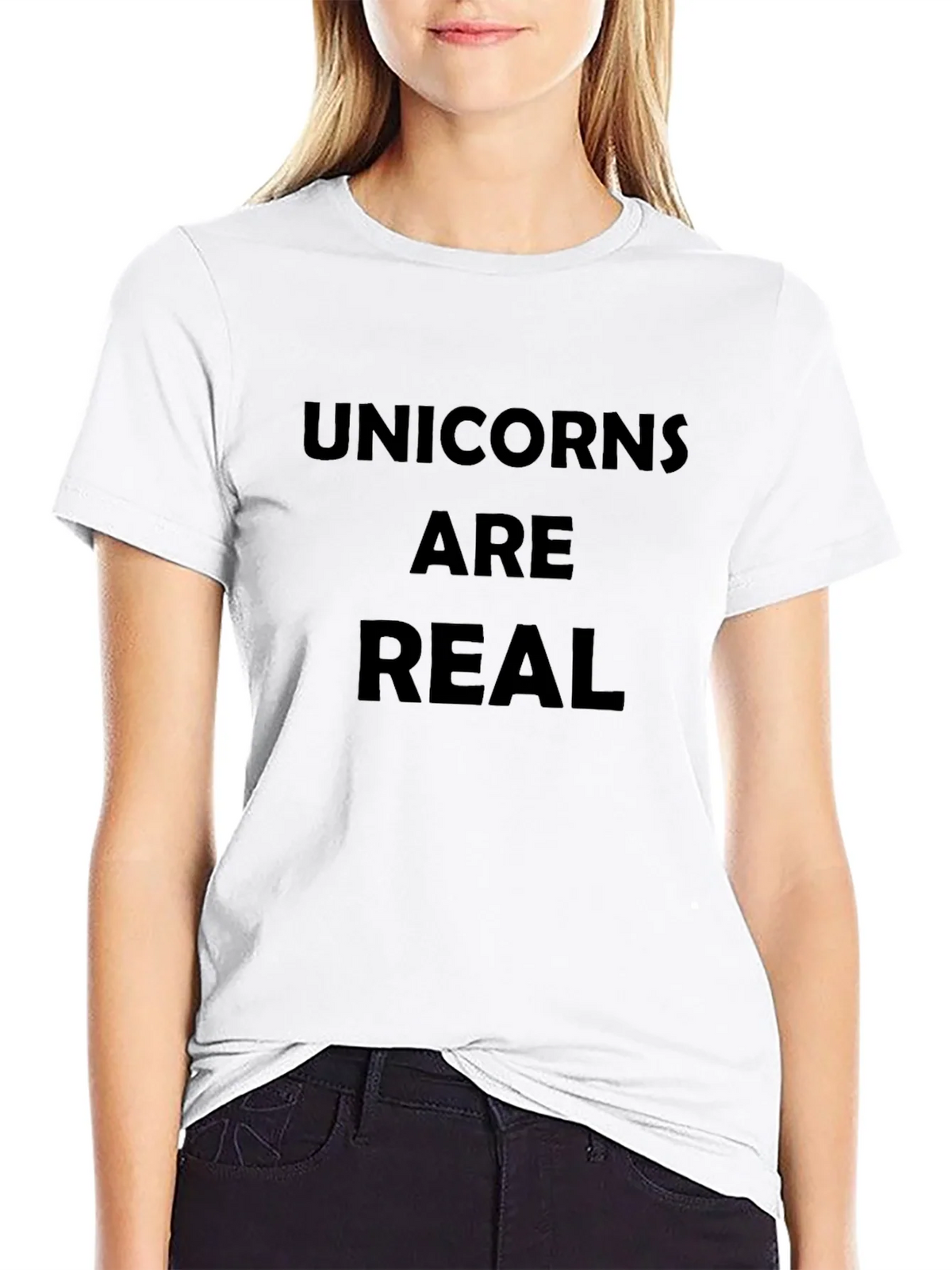 Unicorns are Real Graphic Tee - Black Cotton T-Shirt product image 7