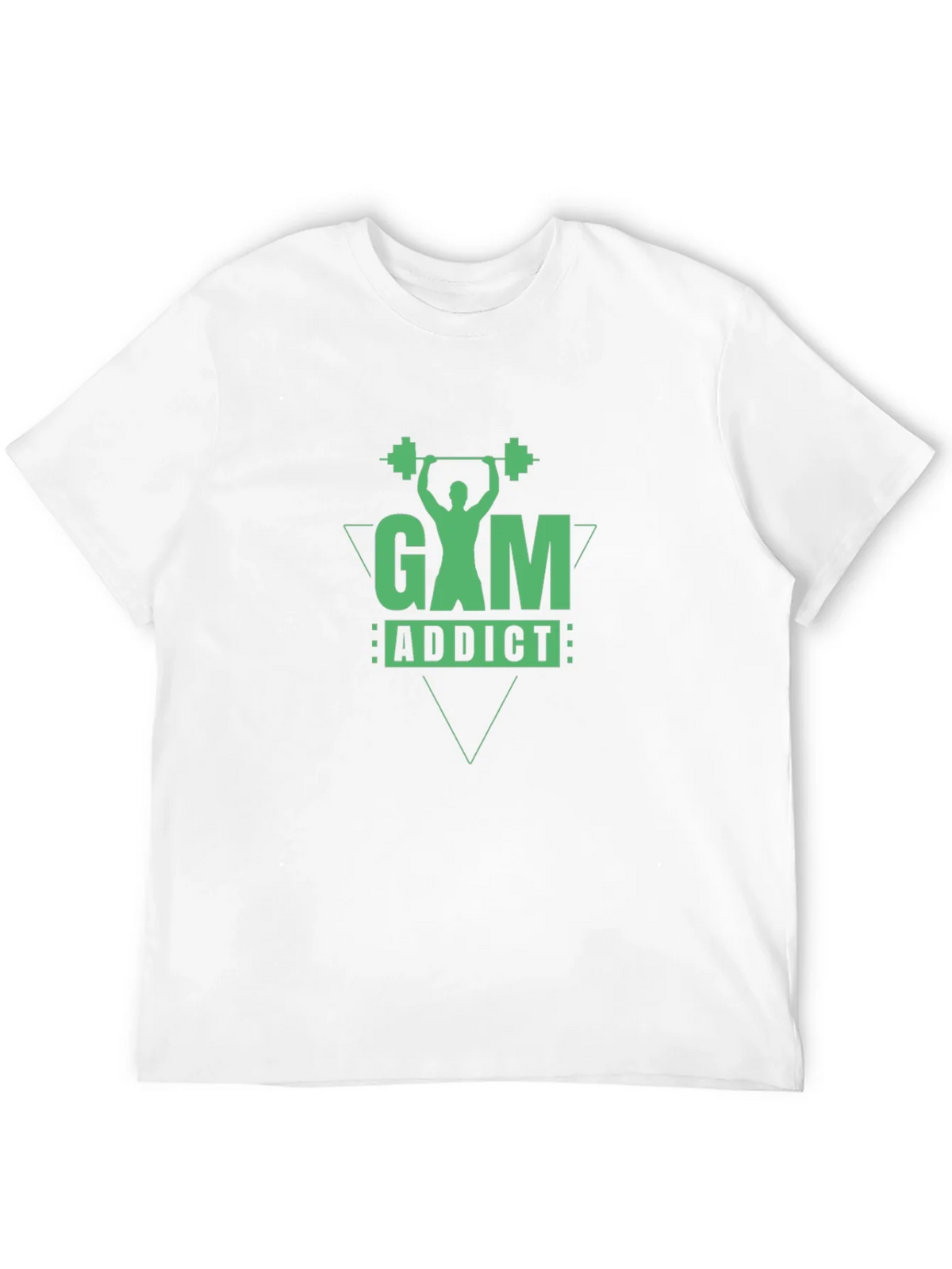 Gym Addict Graphic Tee - Black Cotton Fitness Shirt product image 11