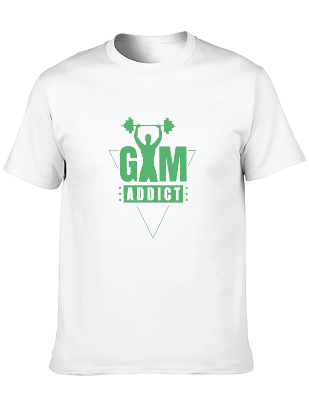 Gym Addict Graphic Tee - Black Cotton Fitness Shirt product image 9