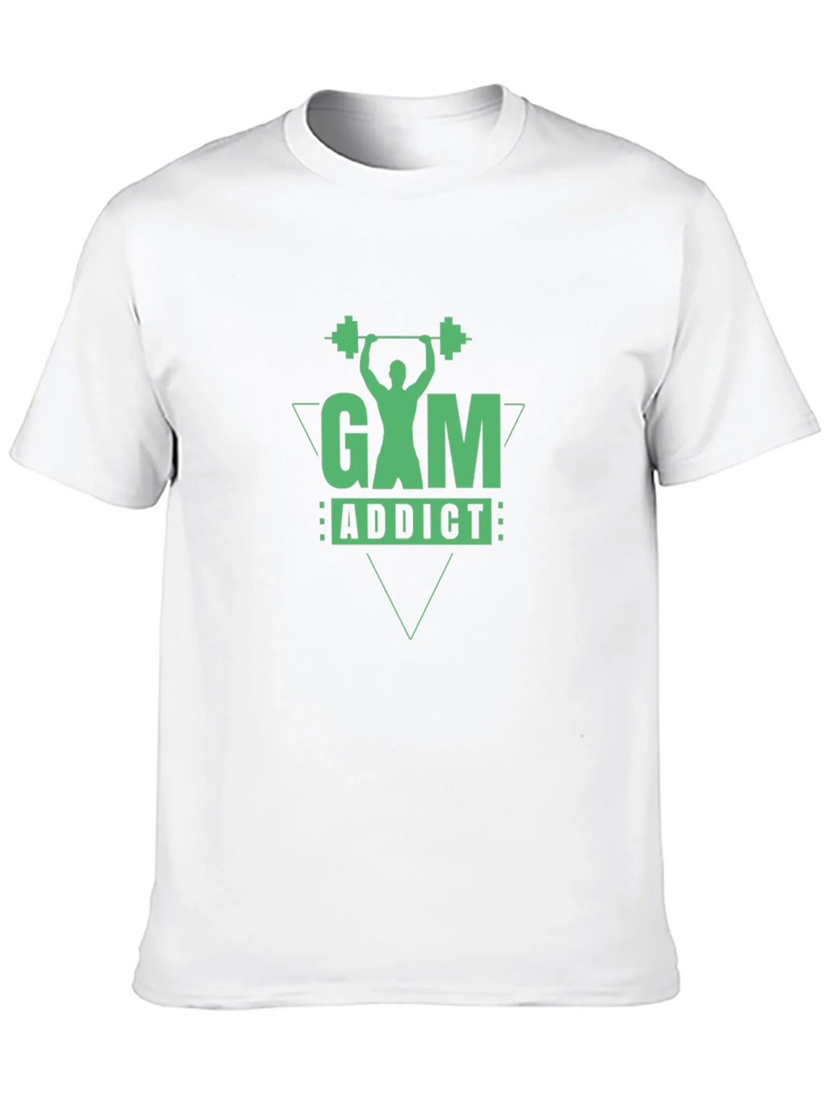 Gym Addict Graphic Tee - Black Cotton Fitness Shirt product image 9