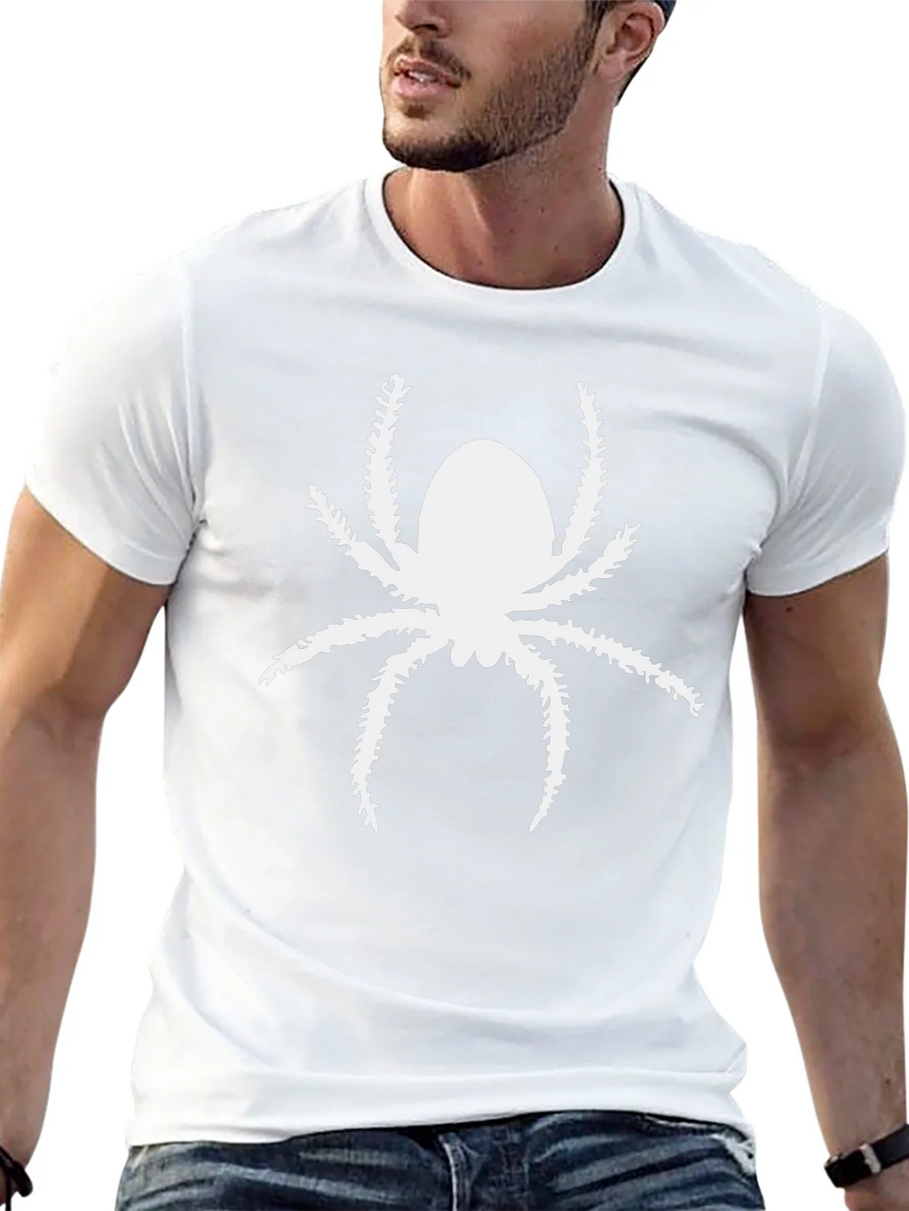 Spider Graphic Print Black Tee Shirt product image 12