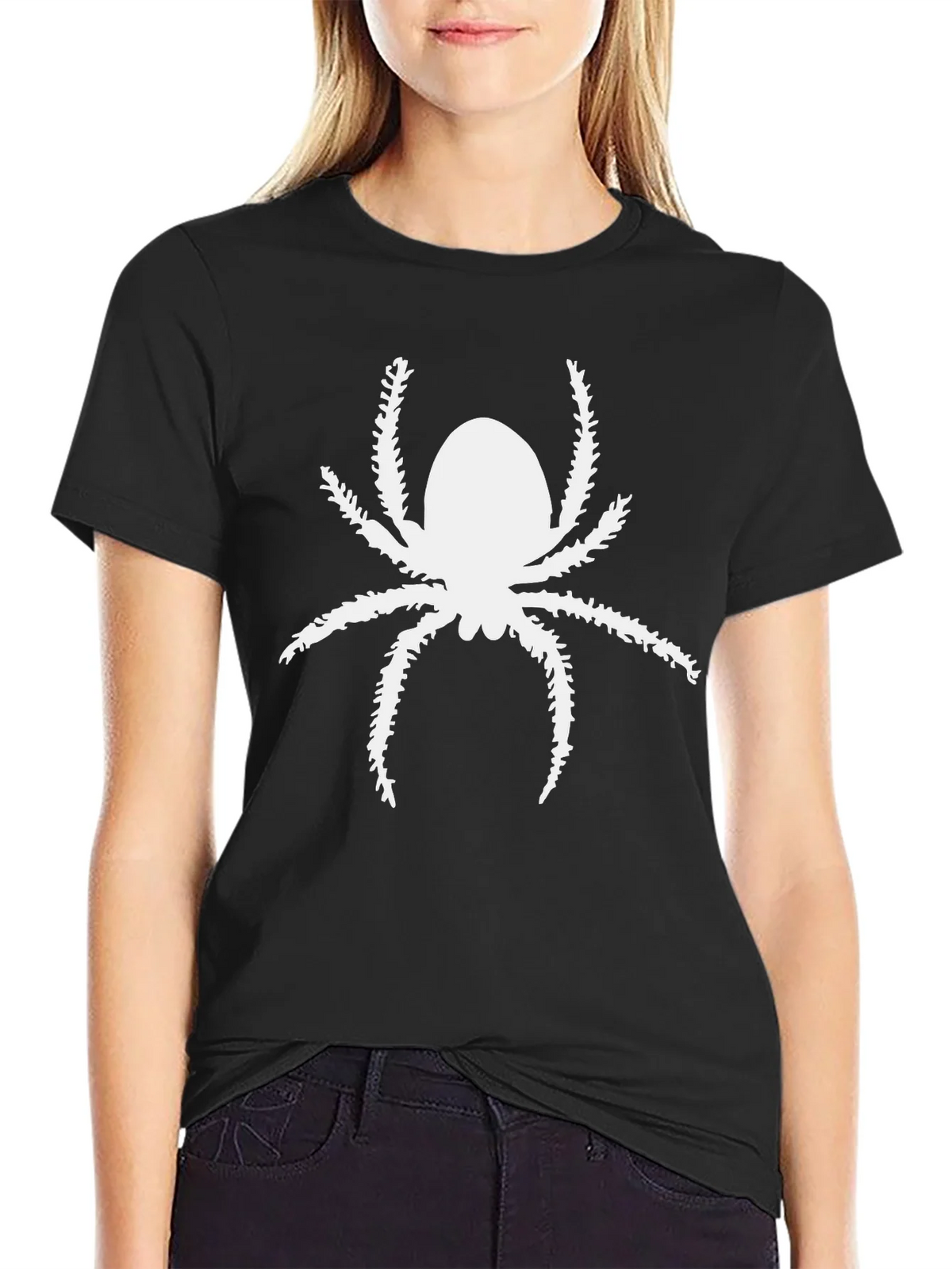 Spider Graphic Print Black Tee Shirt product image 2