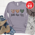 Faith Hope Love Long Sleeve - Heather Storm - 17 product image 1